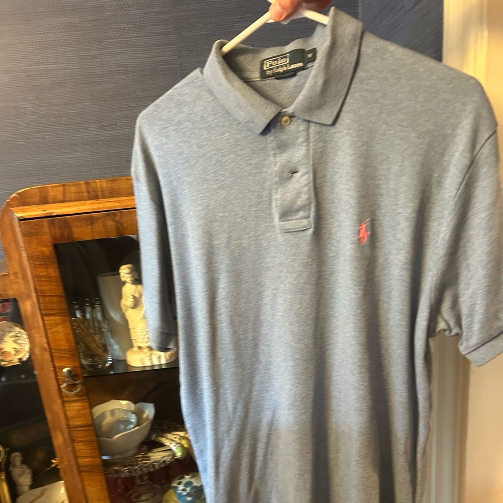 Ralph Lauren Blue Polo Shirt Classic Design